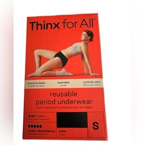 Thinx for All Reusable Period Underwear - Black New in box